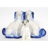 A pair of 20th century ceramic Spaniels