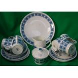 A Royal Tuscan part tea service comprisi