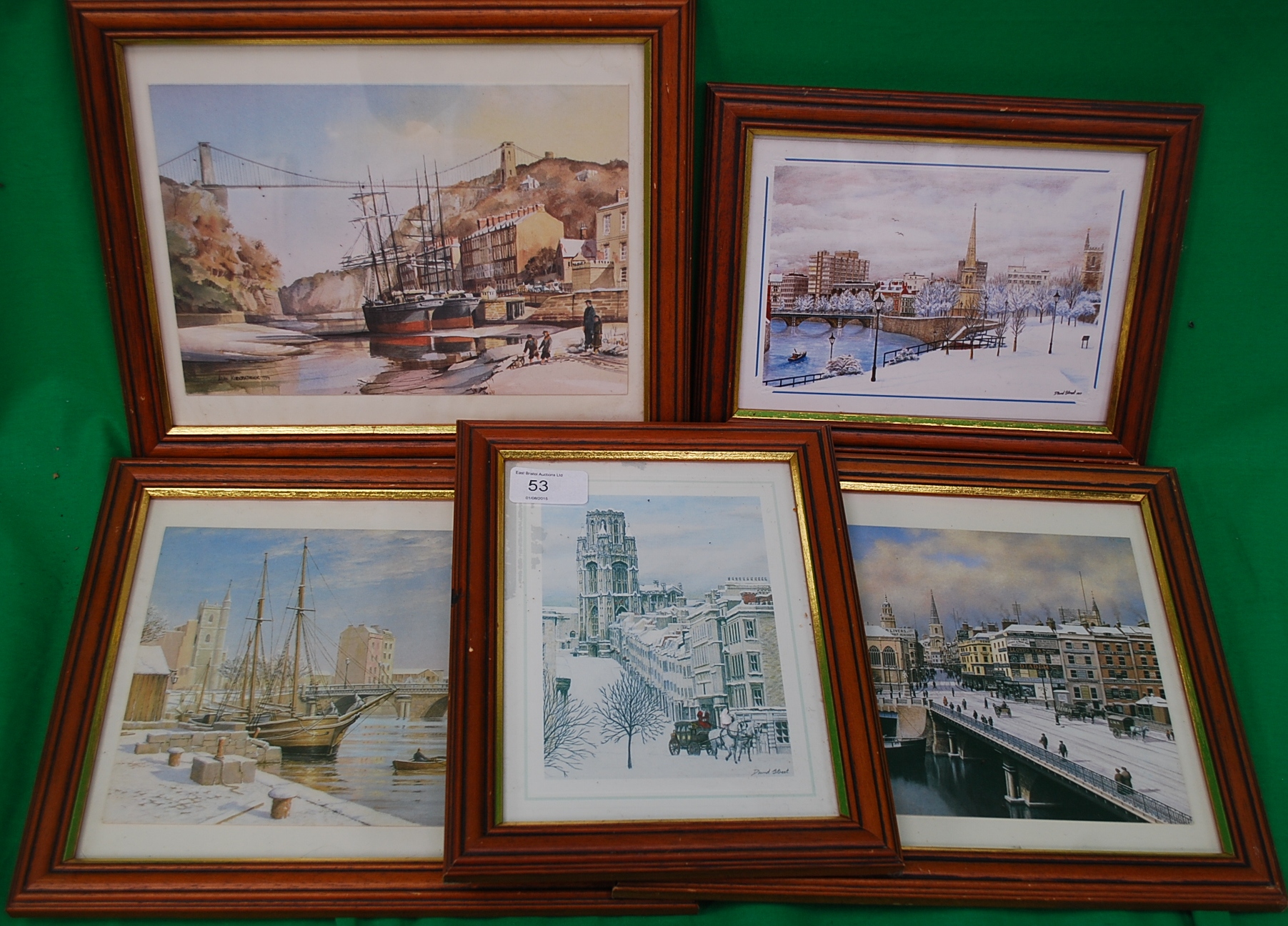 A group of 5 prints of Bristol scenes be