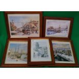 A group of 5 prints of Bristol scenes be