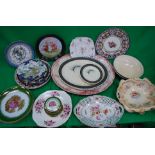 A large collection of various plates to