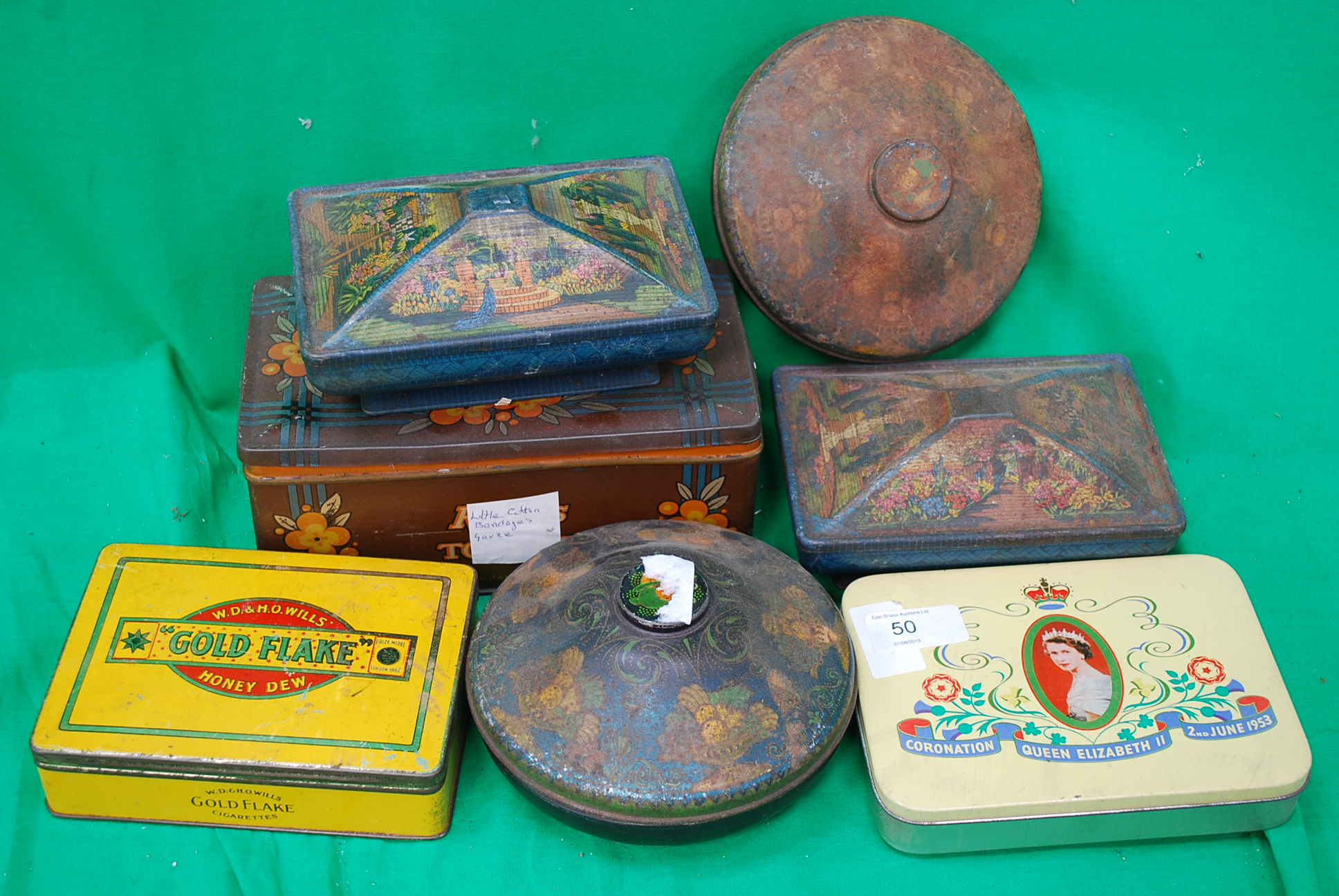 A collection of various vintage advertis