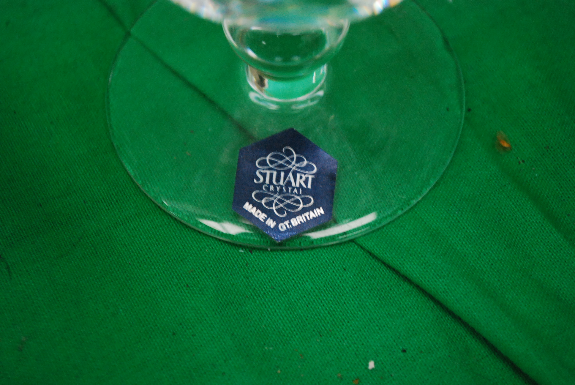 A crystal glass decanter along with 6 St - Image 3 of 3