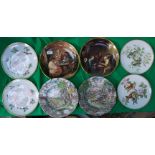 8 collectors plates to include spode , E