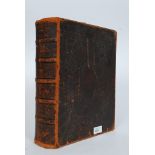 A 19th century Leather bound Rev John Brown family bible