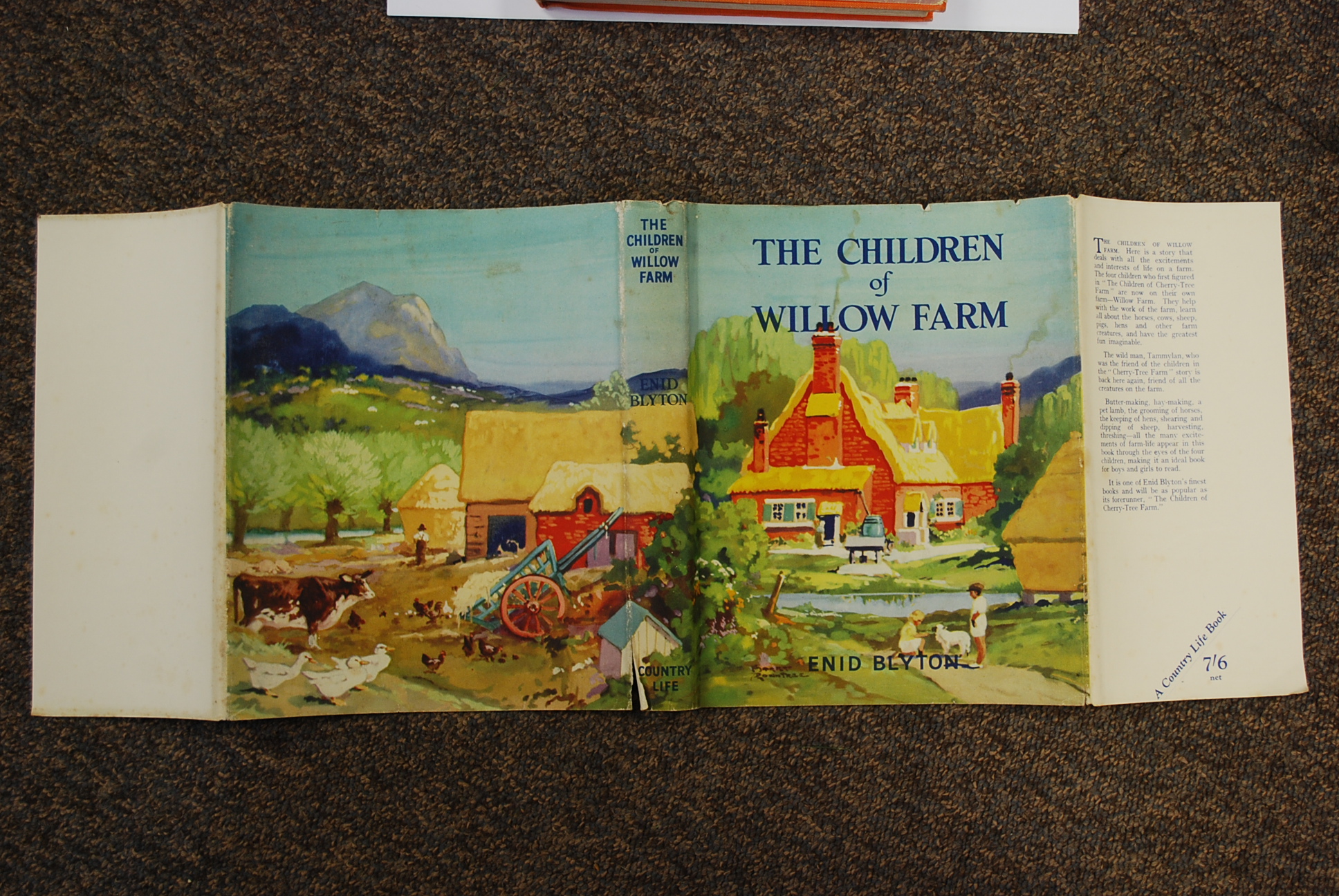 A collection of 4x vintage childrens books to include 3x Enid Blytons; Children Of Cherry Tree Farm, - Image 6 of 7