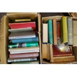 A large collection of assorted vintage books (x2 boxes) - various topics, Fiction & Non Fiction.