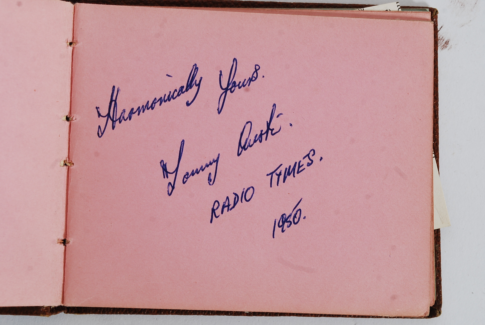 A vintage autograph book featuring the autographs from the show ' Radio Times ' including Larry - Image 2 of 7