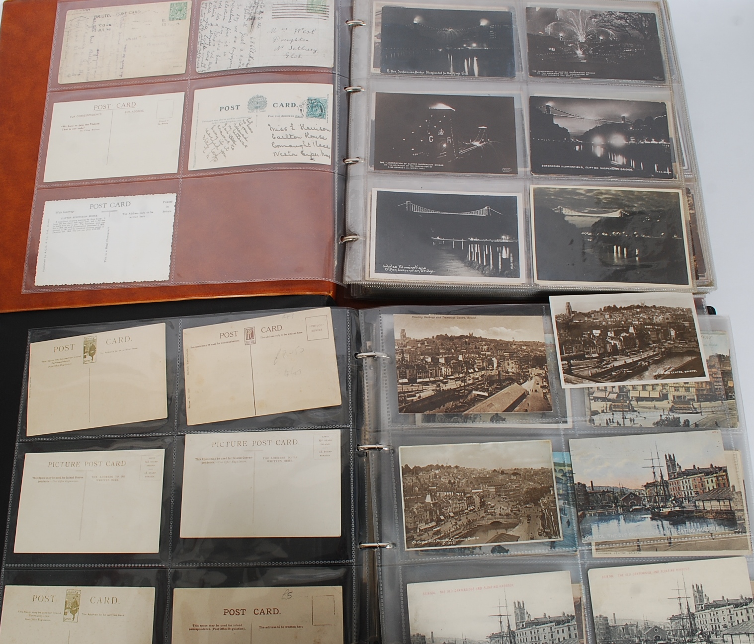 BRISTOL POSTCARDS. Huge collection in two albums. - Image 2 of 3