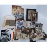 An extensive collection of ephemera and photographs etc relating to the Brightman family which