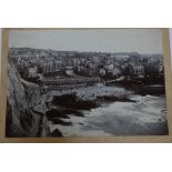 A 19th century circa 1899 mounted photograph of Ilfracombe taken from  Capstone Hill.