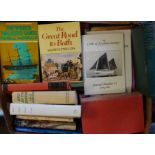 A collection of assorted vintage books to include books on Bath, sailing and other similar topics.