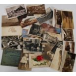 A collection of vintage postcards to include Clevedon,Mullion, Gower, Ilfracombe, Padstow, WSM,