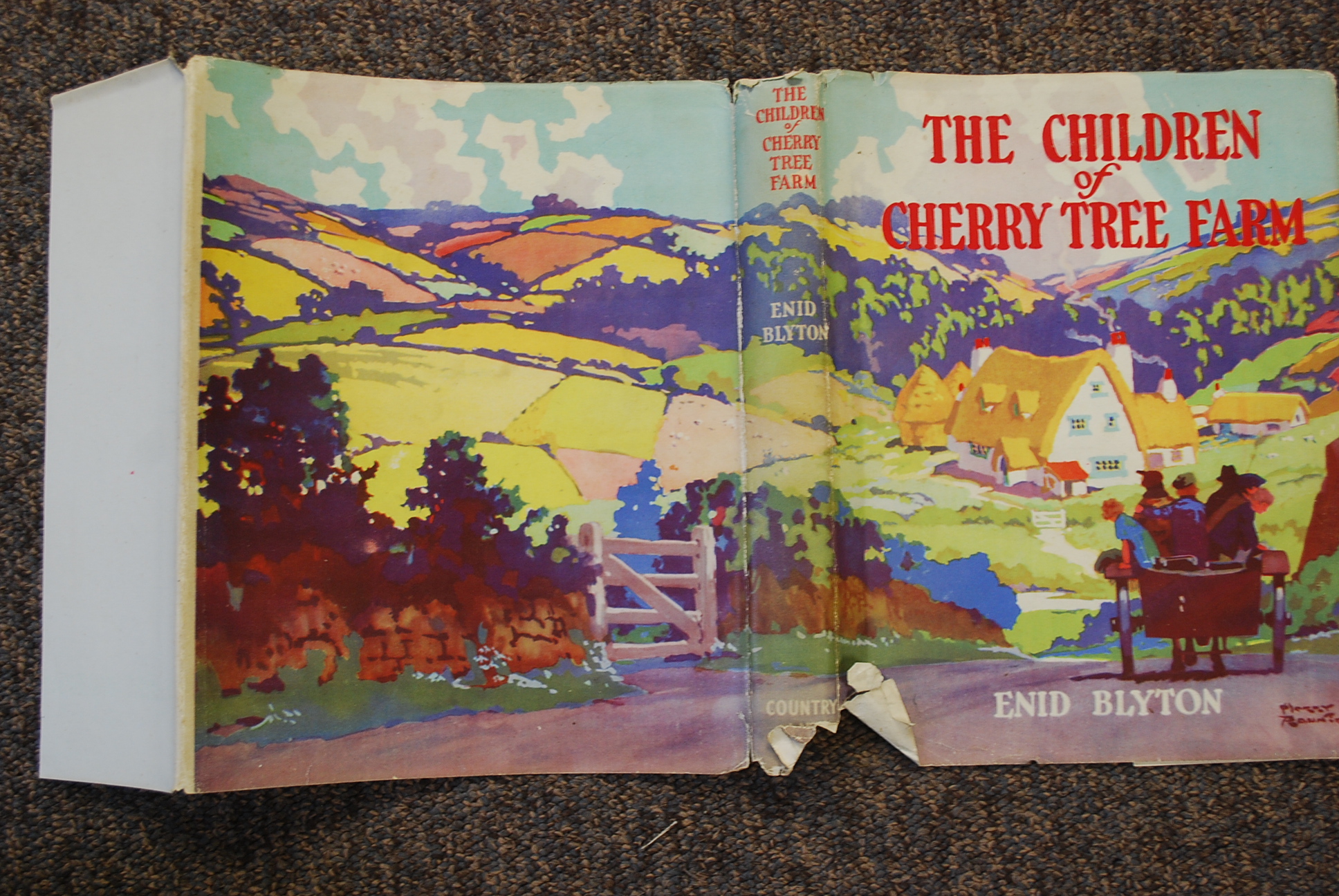 A collection of 4x vintage childrens books to include 3x Enid Blytons; Children Of Cherry Tree Farm, - Image 5 of 7