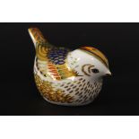 A Royal Crown Derby limited edition animal paperweight figurine - Firecrest being an exclusive