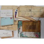 Box of Queen Victoria to George VI  envelopes / postcards / registered / postal stationery,