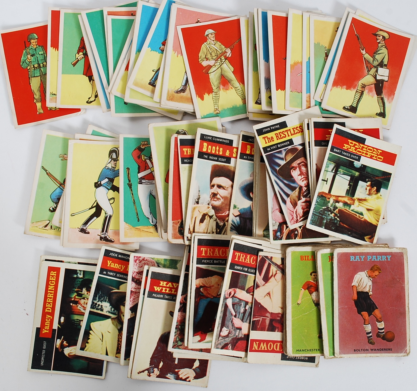 A good selection of assorted vintage bubblgum card part-sets to include; A&BC Footballers,