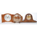 A collection of vintage mantel clocks to include retro 1950's,