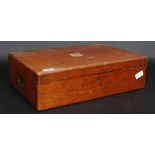 A large early 20th century JAS Ramsay - Goldsmith Dundee oak cased canteen with inner tray.