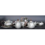 A collection of Pewter (mostly ' English Pewter ' ) to include jugs, cups etc.