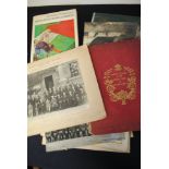 A collection of ethemera to include Views of South Africa book, Vintage bill heads,