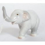 A Lladro figurine ' Elephant ' impressed, blue stamp to foot base. Measures 11.