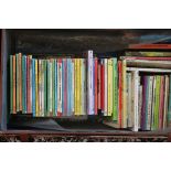 A good collection of vintage childrens books in leather suitcase to include ladybird books,