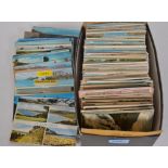 A box of assorted mixed postcards - early to mid 20th century. Approx 500 in total.