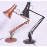 Two vintage anglepoise lamps - one a retro Anglepoise Lighting Co, the other unmarked.