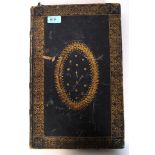 A large leather bound bile titled The History And Life Of Our Saviour Jesus Christ by Rev John