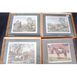 A collection of assorted vintage horse racing (mostly comical) related prints and pictures.