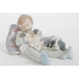 A Lladro porcelain figure group entitled ' Sweet Dreams ' Impressed factory marks 1535 to base also