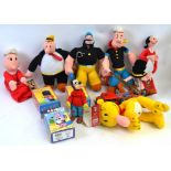 TOYS: A collection of original Kellyboy ' Popeye Classics ' stuffed character toys,