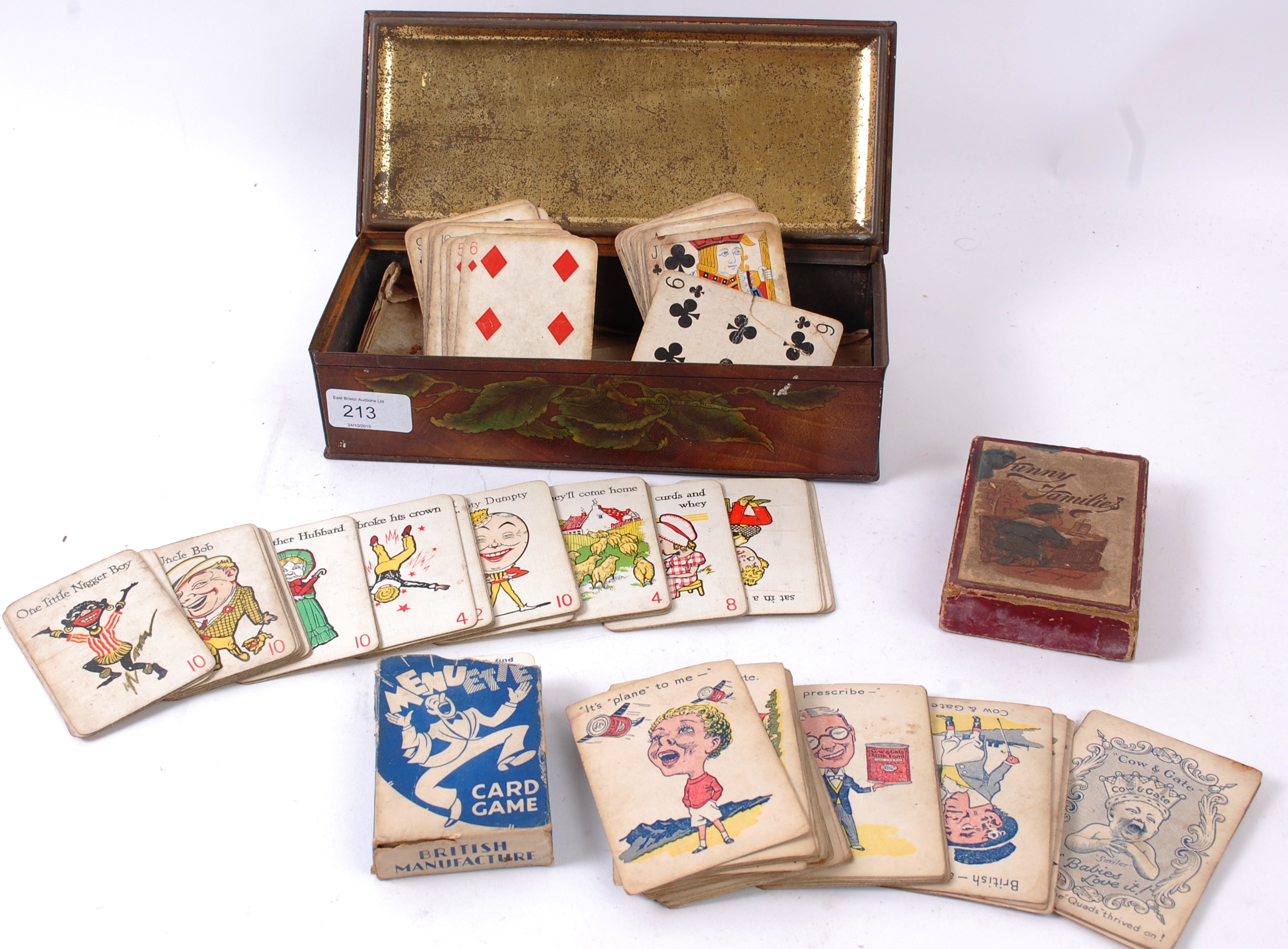 CARD GAMES; A small but good collection of assorted vintage card games,