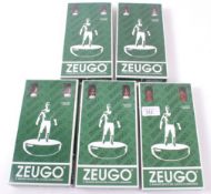 SUBBUTEO; A collection of 5x Zeugo ( Subbuteo style ) boxed teams, set numbers; 204, 195, 264, 291,