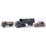 FRENCH DINKY; A good collection of 3x early Dinky French made diecast models; Tipper Truck,