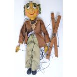 PELHAM PUPPET; An original early 1950's Pelham Puppet ' Mr Turnip ' character.