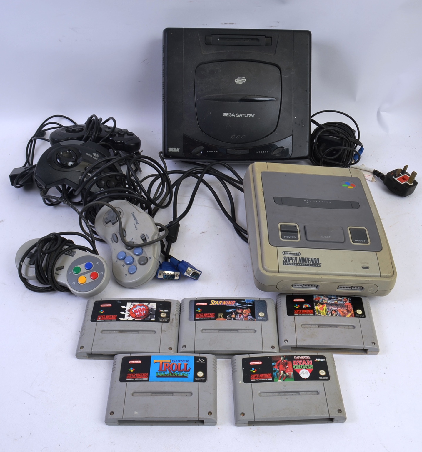 GAMING CONSOLES; Two original vintage computer game consoles;