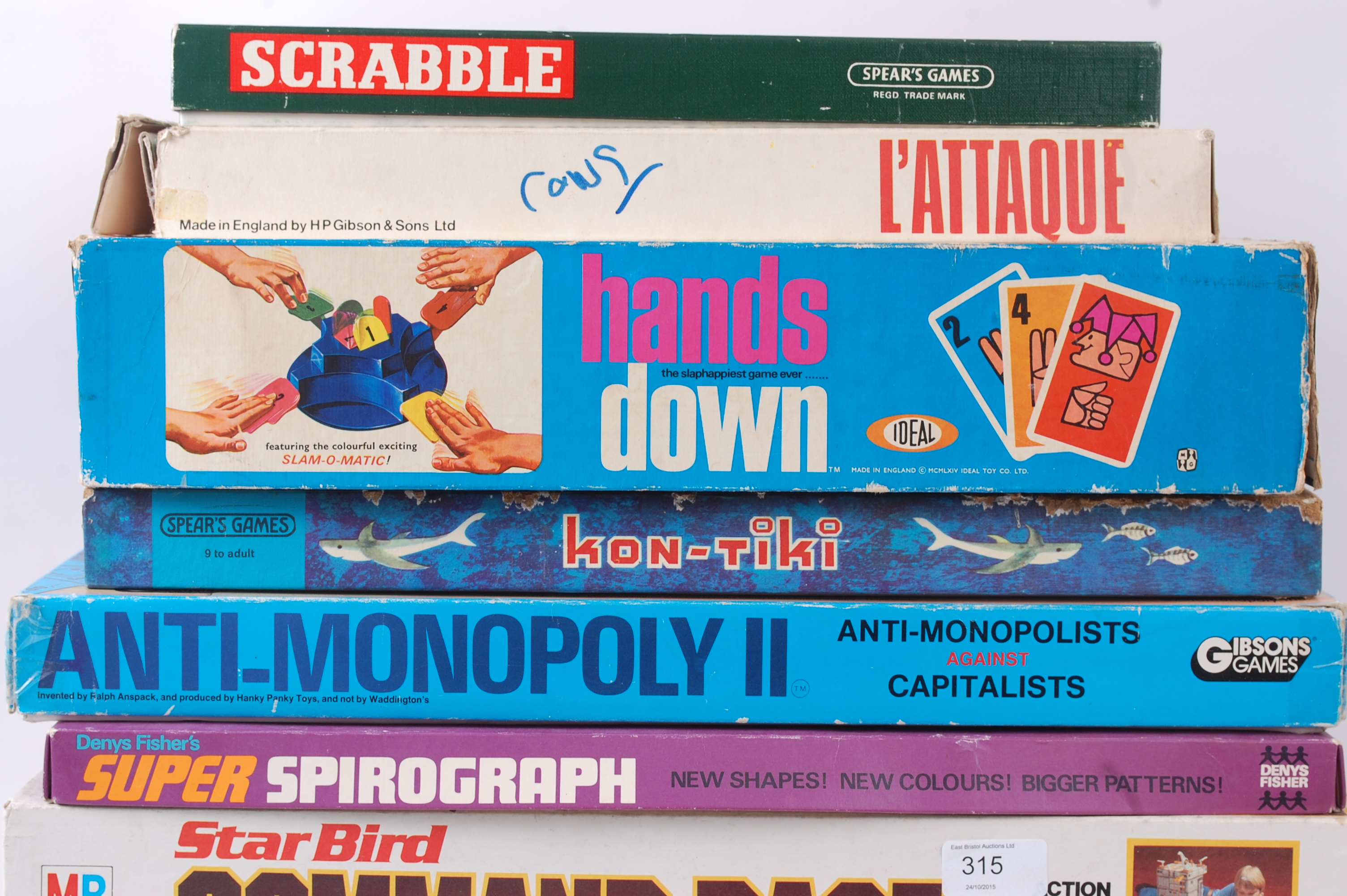 BOARD GAMES; A good collection of 10x assorted vintage board games to include Scrabble, - Image 2 of 3