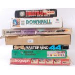 TOYS & GAMES; A collection of 7x assorted vintage board games and similar toys to include Downfall,