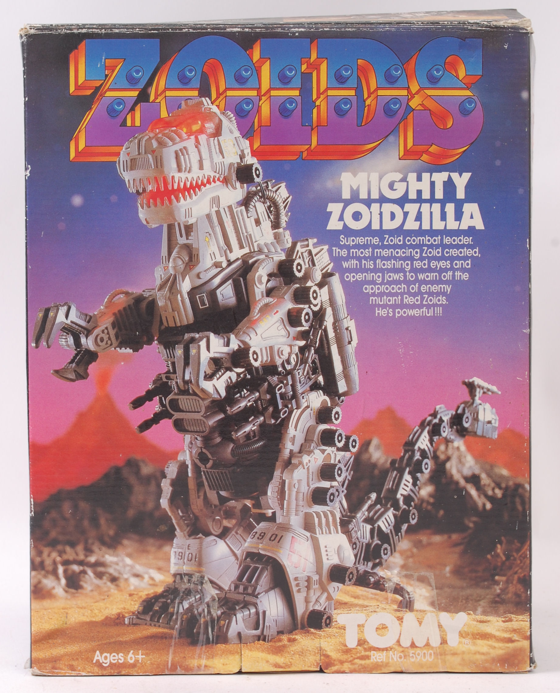 ZOIDS; An original Tomy 5900 Zoids ' Mighty Zoidzilla ' within the original box, with instructions.