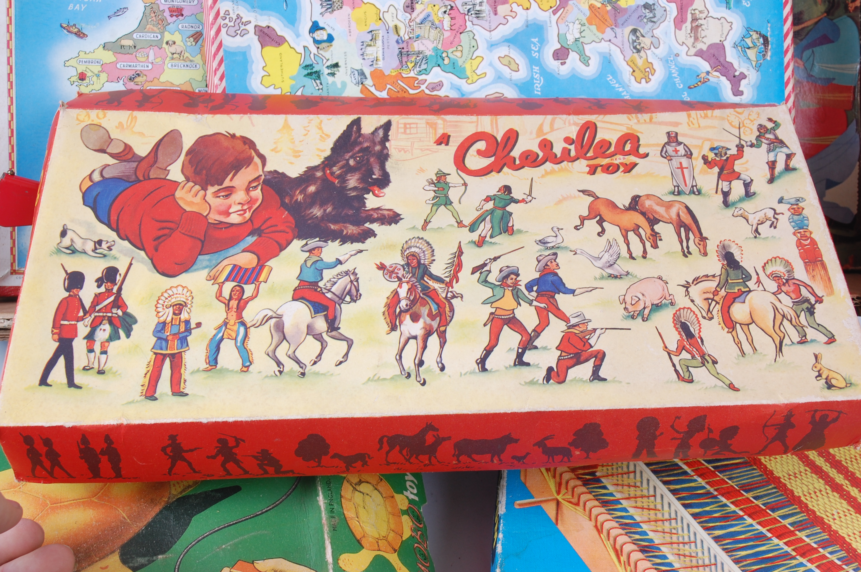 VINTAGE TOYS & GAMES; A box of assorted Edwardian and later toys and games, - Image 5 of 5