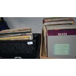 A collection of vinyl records - Classical, blues and jazz interest to include Chopin, Mendelsson,