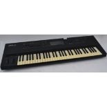 A General Music GEM S2 Synthesizer Keyboard / Piano together with a folding scissor stand