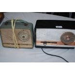 A collection of vintage / retro portable radios.