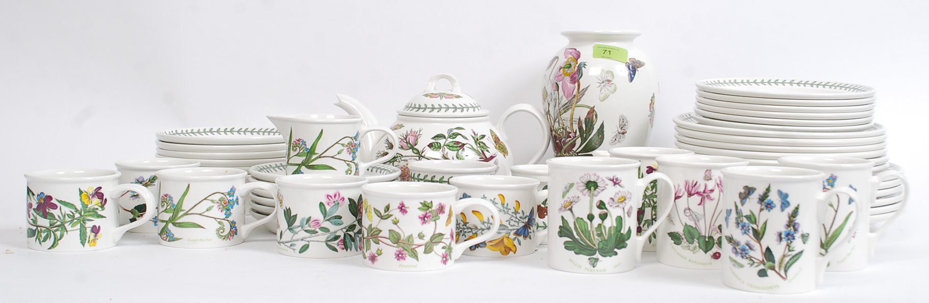 A collection of Portmeirion Botanic garden items to include part dinner / tea service to include