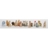 A large collection of Wade whimsies, over one hundred pieces of various designs to include Pixie,