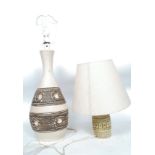A vintage Perbeck lamp, along with another similar,
