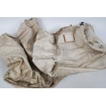 3 original military mails sacks bearing the original stencil inked notation to the front.