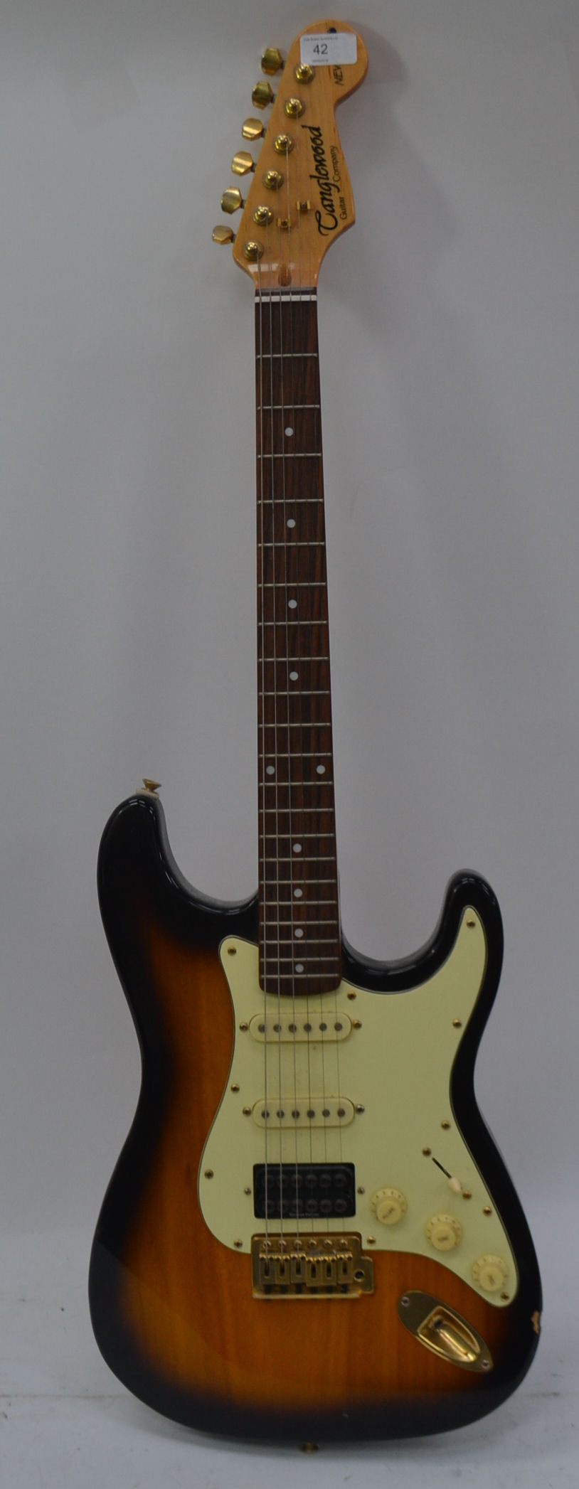A two tone tobacco sunburst Tanglewood electric guitar. - Image 3 of 6